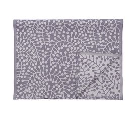 Дорожка из хлопка фиолетово-серого цвета с рисунком Спелая смородина, Scandinavian touch, 53х150см, Tkano, фото 