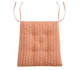 Подушка на стул из хлопка с графичным принтом Колосья Russian North, 40х40х4 см, Tkano, фото 