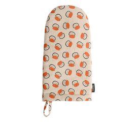 Варежка-прихватка из хлопка с графичным принтом Ягоды Russian North, 31х15 см, Tkano, фото 