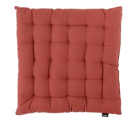 Подушка на стул из хлопка терракотового цвета из коллекции Prairie, 40х40 см, Tkano, фото 