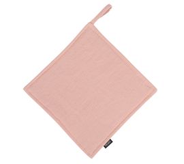 Прихватка из умягченного льна розово-пудрового цвета из коллекции Essential, 22х22 см, Tkano, фото 