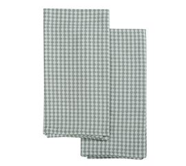 Набор вафельных кухонных полотенец серого цвета из умягченного хлопка из коллекции Essential, 50х70, Tkano, фото 