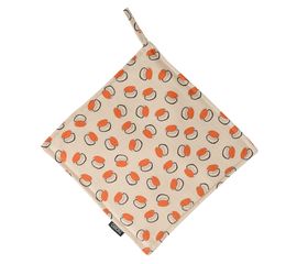 Прихватка из хлопка с графичным принтом Ягоды Russian North, 22х22 см, Tkano, фото 