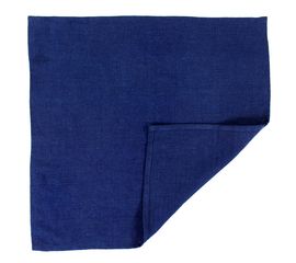 Салфетка сервировочная из умягченного льна темно-синего цвета, 45х45 см, Tkano, фото 