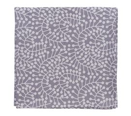 Скатерть из хлопка фиолетово-серого цвета с рисунком Спелая смородина, Scandinavian touch, 180х180см, Tkano, фото 