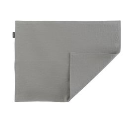 Салфетка двухсторонняя под приборы из умягченного льна серого цвета Essential, 35х45 см, Tkano, фото 