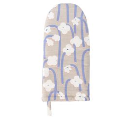 Прихватка-варежка из хлопка с принтом Полярный цветок из коллекции Scandinavian touch, 15,5х33 см, Tkano, фото 