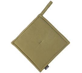 Прихватка из хлопка оливкового цвета из коллекции Essential, 22х22 см, Tkano, фото 
