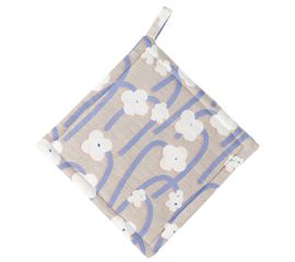 Прихватка из хлопка с принтом Полярный цветок из коллекции Scandinavian touch, 20х20 см, Tkano, фото 