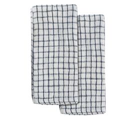 Набор из двух муслиновых полотенец с графичным дизайном из коллекции Essential, 50х70 см, Tkano, фото 