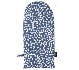 Прихватка-варежка темно-синего цвета с принтом Спелая Смородина из коллекции Scandinavian touch, 14х32 см, Tkano, фото 