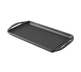 Сковорода-гриль чугунная с 2-мя ручками, 23*40 см, LAVA, фото 