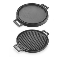 Сковорода-гриль чугунная с 2-мя ручками, 28см, LAVA, фото 