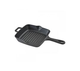 Сковорода-гриль чугунная квадратная, 20*20 см, LAVA, фото 