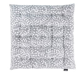 Подушка на стул из хлопка серого цвета с принтом Спелая Смородина из коллекции Scandinavian touch, 40х40 см, Tkano, фото 