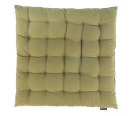 Подушка на стул из хлопка оливкового цвета из коллекции Essential, 40х40 см, Tkano, фото 