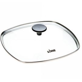 Крышка для сковороды GCSQ10, 27х27 см, стекло, Lodge, фото 
