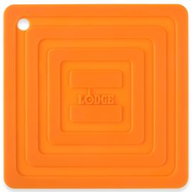 Подставка под кастрюлю, 15x15 см, оранжевая, силикон, Lodge, Цвет: Оранжевый, фото 