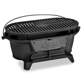 Жаровня - гриль, размер: 48 х 26 см, материал: чугун, L410, LODGE, США, фото 