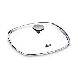 Крышка квадратная, размер: 26 х 26 см, материал: стекло, GLSQ10, LODGE, США, фото 