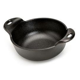 Сковорода порционная круглая, 13х4.5 см, черная, чугун, Lodge, фото 