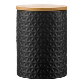 Банка для хранения керамическая Farah, 900 мл, черная, Liberty Jones, фото 