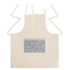 Фартук из плотного хлопка с контрастным карманом синего цвета из коллекции Essential, 70х80 см, Tkano, фото 