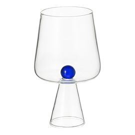 Бокал для вина Orb, 400 мл, прозрачный/синий, Liberty Jones, фото 