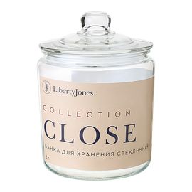 Банка для хранения стеклянная Close, 3 л, Liberty Jones, фото 