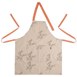 Фартук из хлопка с графичным принтом Обед рябинника из коллекции Russian North, 81х69 см, Tkano, фото 