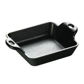 Сковорода порционная квадратная 16.5 х12 см, черная, чугун, Lodge, фото 