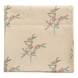 Скатерть на стол из хлопка с графичным принтом Обед рябинника Russian North, 150х250 см, Tkano, фото 