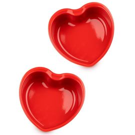 Набор из 2-х форм для запекания "Сердце" Heart, 13,4 х 13,2 см, красный, Peugeot, фото 