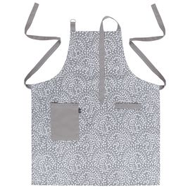 Фартук из хлопка серого цвета с принтом Спелая Смородина из коллекции Scandinavian touch, 70х85 см, Tkano, фото 