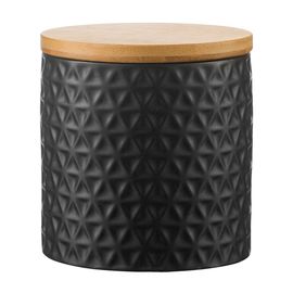 Банка для хранения керамическая Farah, 480 мл, черная, Liberty Jones, фото 