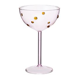 Креманка Pom-pon, 225 мл, розовая/янтарная, Liberty Jones, фото 