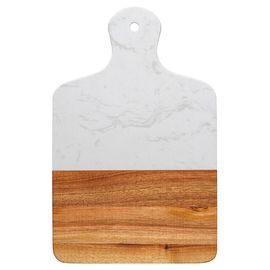Доска сервировочная Marm, 21,5х33,5 см, белый мрамор/акация, Liberty Jones, фото 
