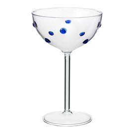 Креманка Pom-pon, 225 мл, прозрачная/синяя, Liberty Jones, фото 