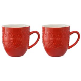 Набор кружек Birds of Paradise, 500 мл, красные, 2 шт., Liberty Jones, фото 