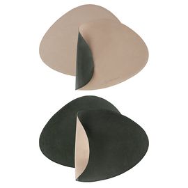 Набор из 4-х двухсторонних сервировочных салфеток Drop, 33х41 см, зеленый/бежевый, Liberty Jones, фото 