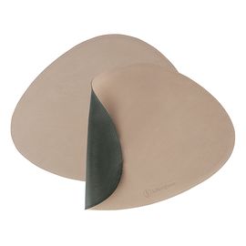 Набор из 2-х двухсторонних сервировочных салфеток Drop, 33х41 см, зеленый/бежевый, Liberty Jones, фото 