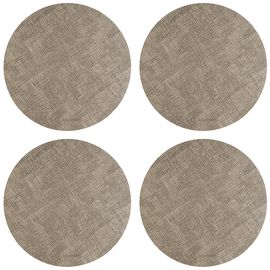 Набор из 4-х сервировочных салфеток Leanera, d 35 см, песочные, Liberty Jones, фото 