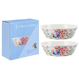 Набор салатников Fantail Bird из коллекции Birds of Paradise в подарочной упаковке, 900 мл, 2 шт., Liberty Jones, фото 