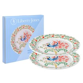 Набор тарелок Fantail Bird из коллекции Birds of Paradise в подарочной упаковке, d 28 см, 2 шт., Liberty Jones, фото 