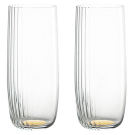 Набор стаканов Alice в подарочной упаковке, 370 мл, золотистые, 2 шт., Liberty Jones, фото 