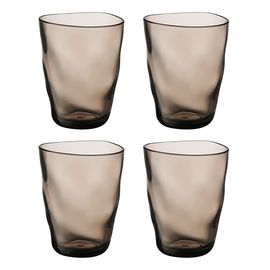 Набор стаканов Hollow, 450 мл, серо-коричневый, 4 шт., Liberty Jones, фото 