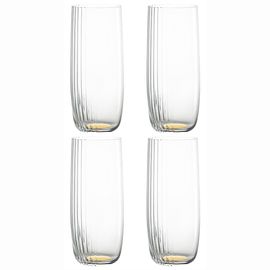 Набор стаканов Alice, 370 мл, золотистые, 4 шт., Liberty Jones, фото 