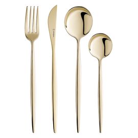 Набор столовых приборов Globe, золотистые, 16 пред., Liberty Jones, фото 