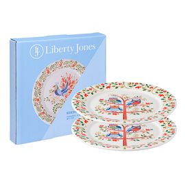 Набор тарелок Owl из коллекции Birds of Paradise в подарочной упаковке, d 21 см, 2 шт., Liberty Jones, фото 