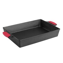 Форма для выпечки с силиконовыми прихватами, прямоугольная, размер: 23 х 33 см, материал: чугун, BW13CA1, BAKEWARE, LODGE, США, фото 